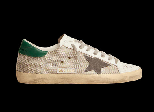 Super-Star light silver mesh with gray star