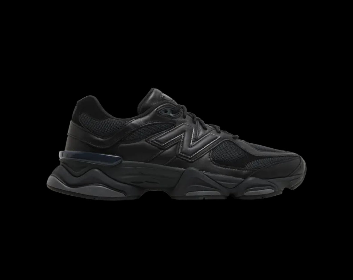 New Balance 9060 Triple Black Leather