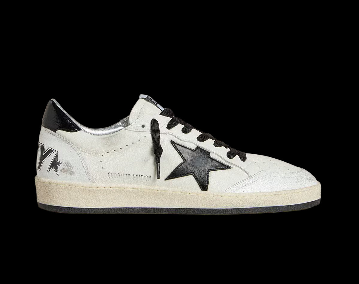 Ball Star Wishes nappa with black naplak star heel tab