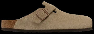 Birkenstock Boston Soft Footbed Suede Taupe