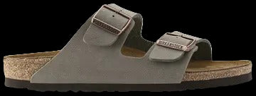 Birkenstock Arizona Birkibuc Narrow Stone