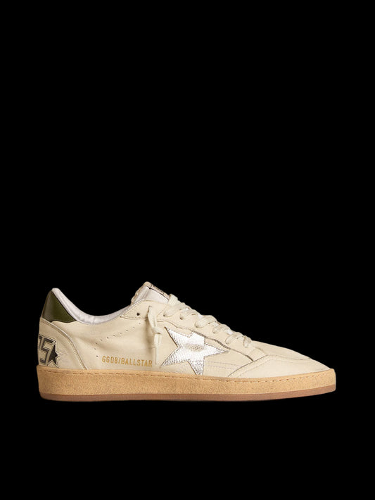 Ball Star with silver leather star green leather heel tab