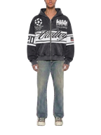 Vale Forever Cursive Zip Up Black