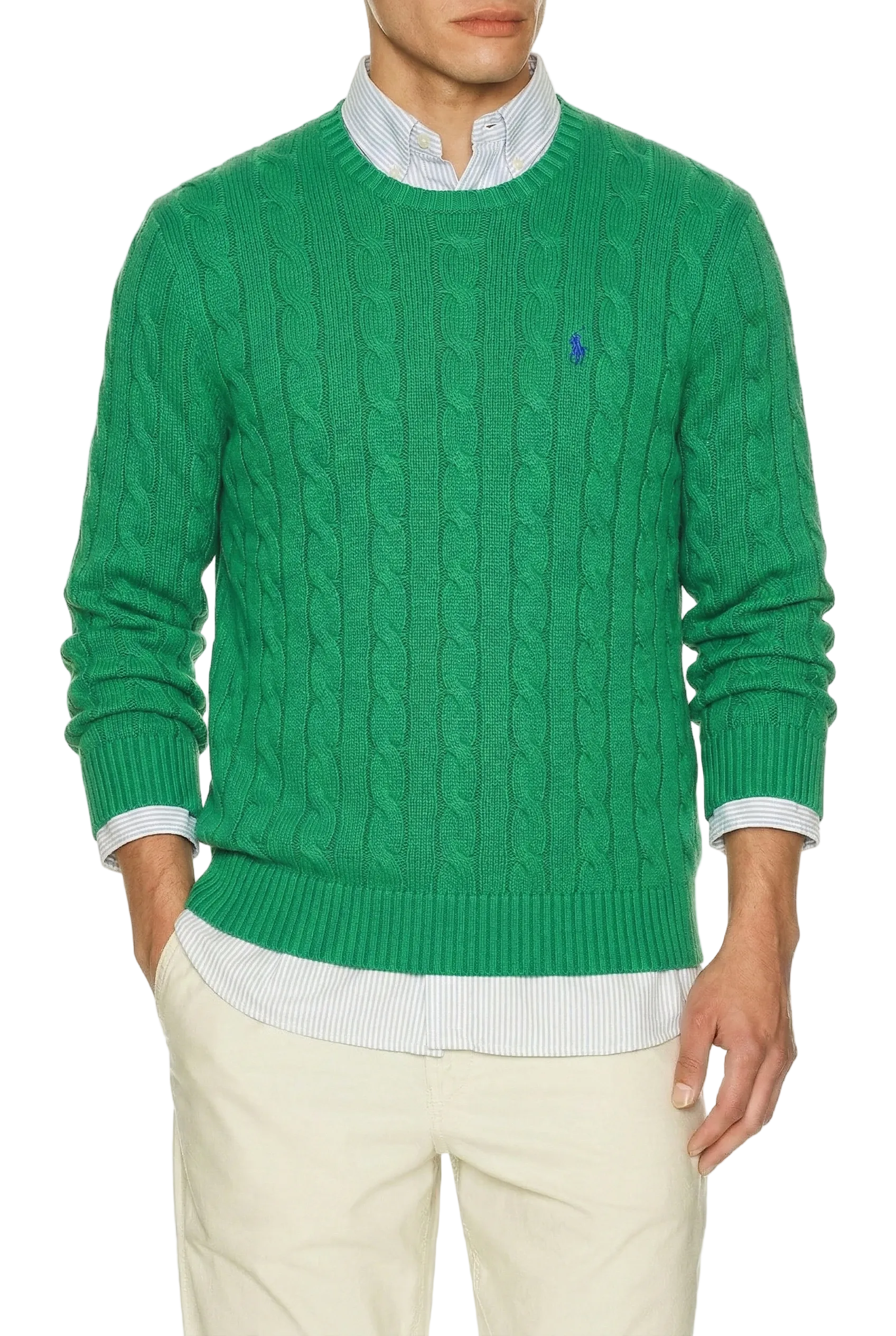 Polo Ralph Lauren Cable-Knit Cotton Sweater Billard