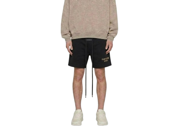 Fear of God Essentials Fleece Soccer Short Black