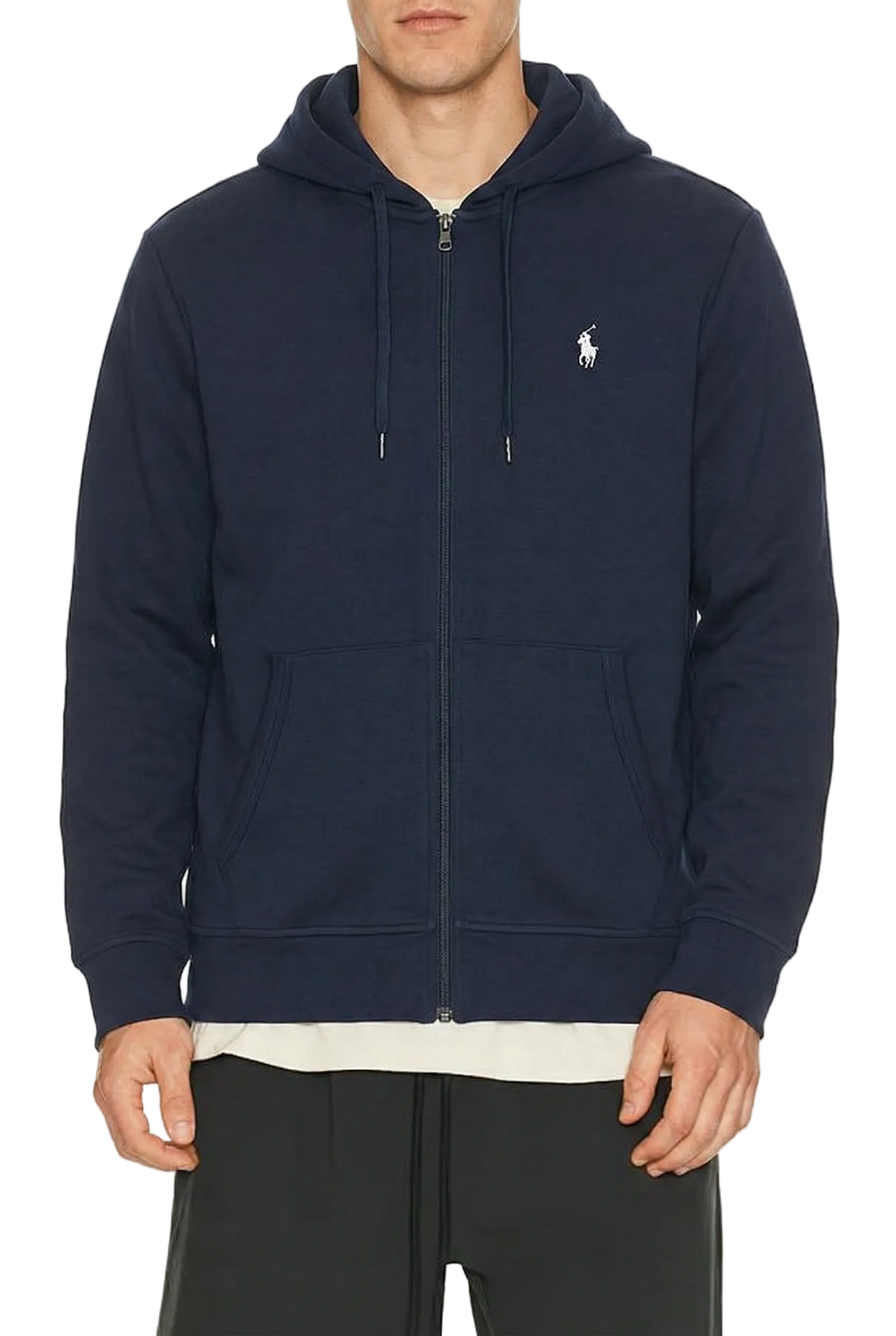 Polo Ralph Lauren Double-Knit Full-Zip Hoodie Aviator Navy