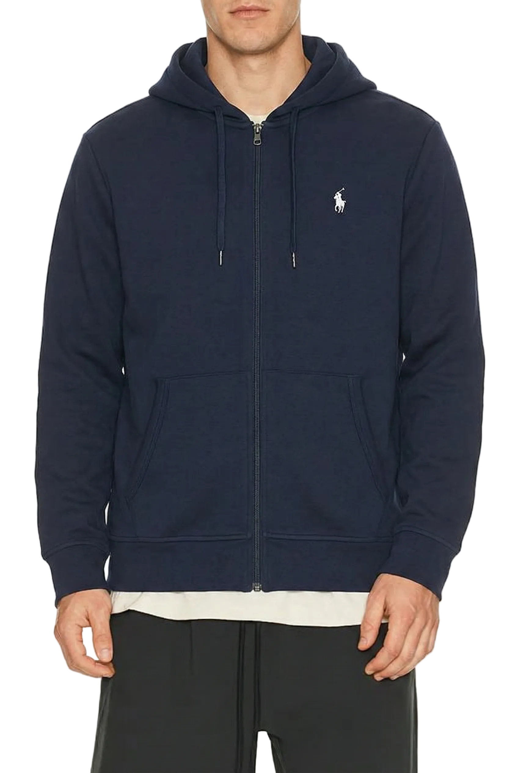 Polo Ralph Lauren Double-Knit Full-Zip Hoodie Aviator Navy