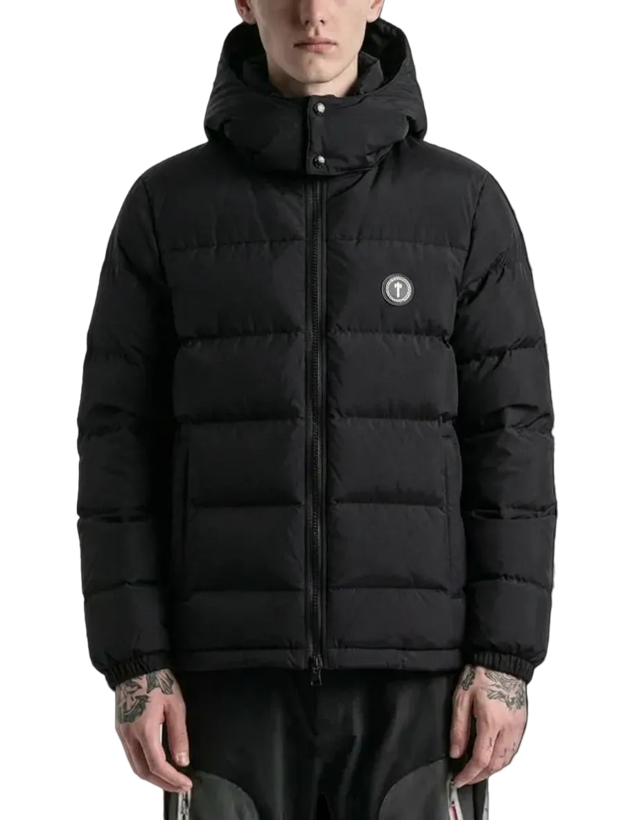Trapstar Parachute Puffer Jacket Black Red