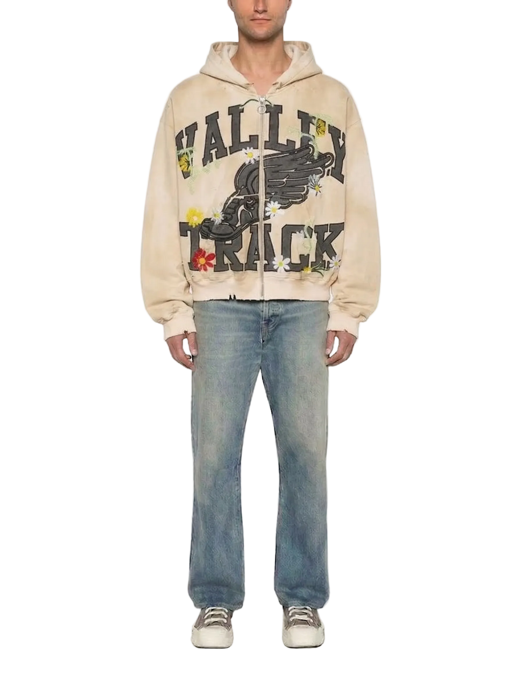 Vale Forever Track Bone Garden Zip Up Cream