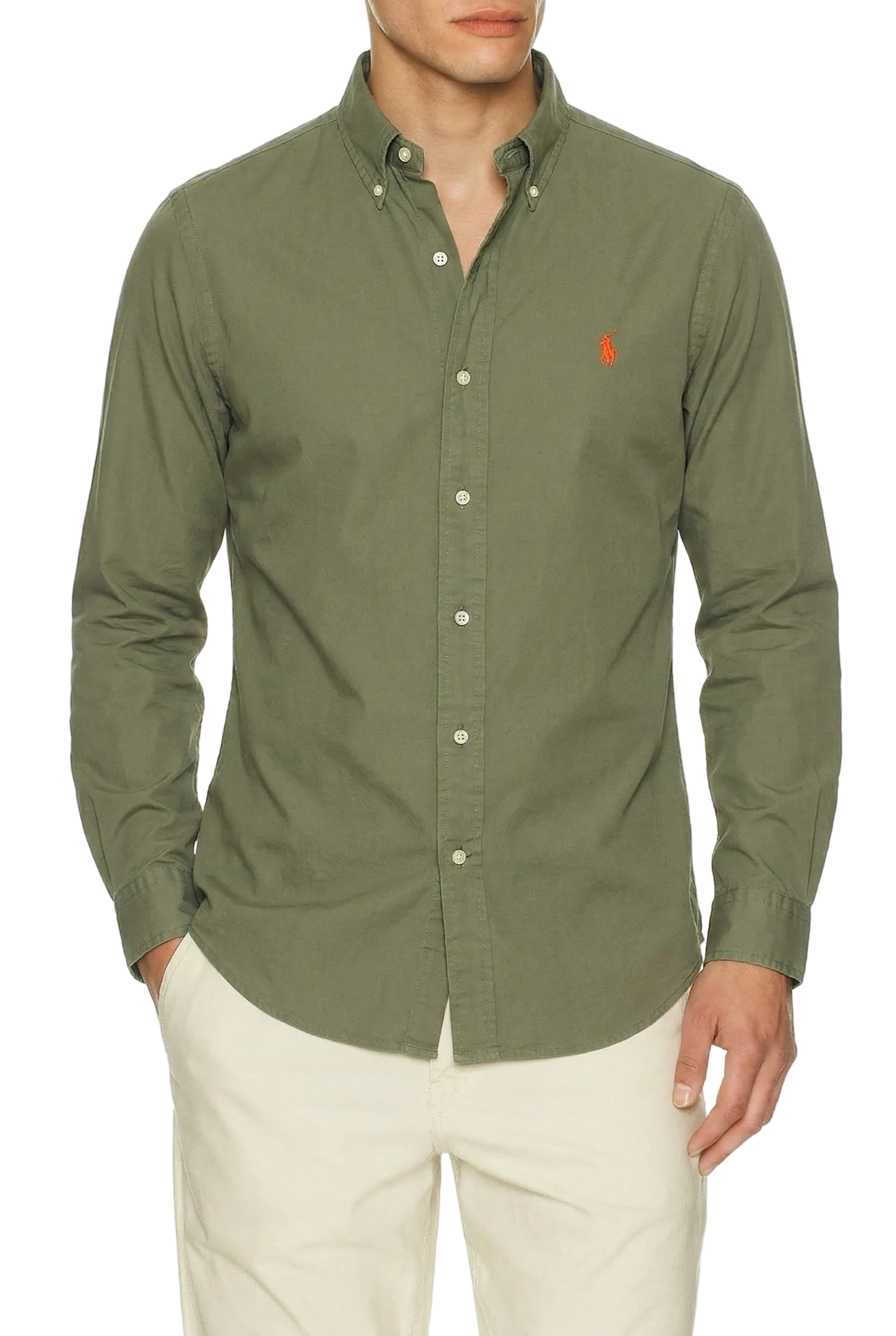 Polo Ralph Lauren Garment-Dyed Oxford Shirt Garden Trail