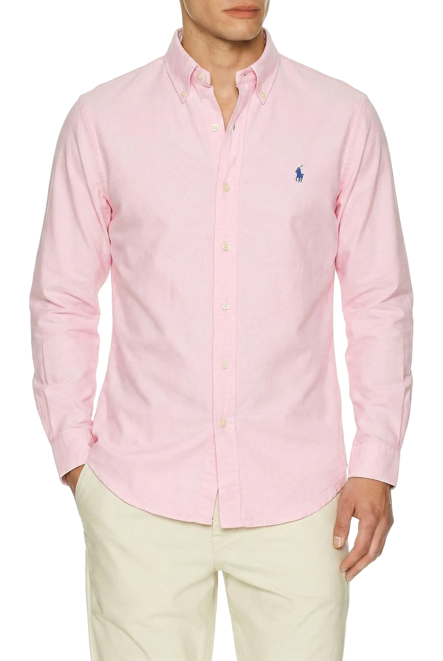 Polo Ralph Lauren Garment-Dyed Oxford Shirt Carmel Pink