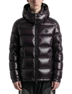 Moncler Maya Hooded Short Down Jacket Black