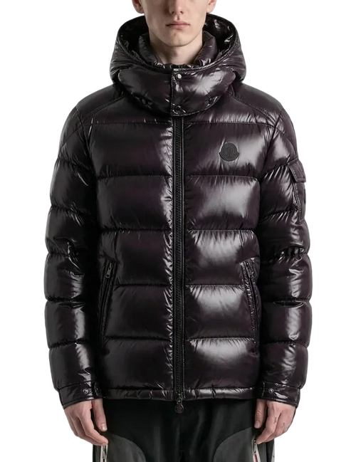 Moncler Maya Hooded Short Down Jacket Black