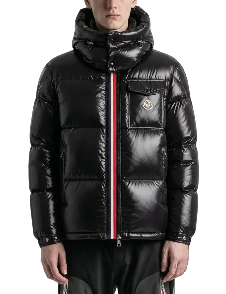 Moncler Montbeliard Hooded Short Down Jacket Black