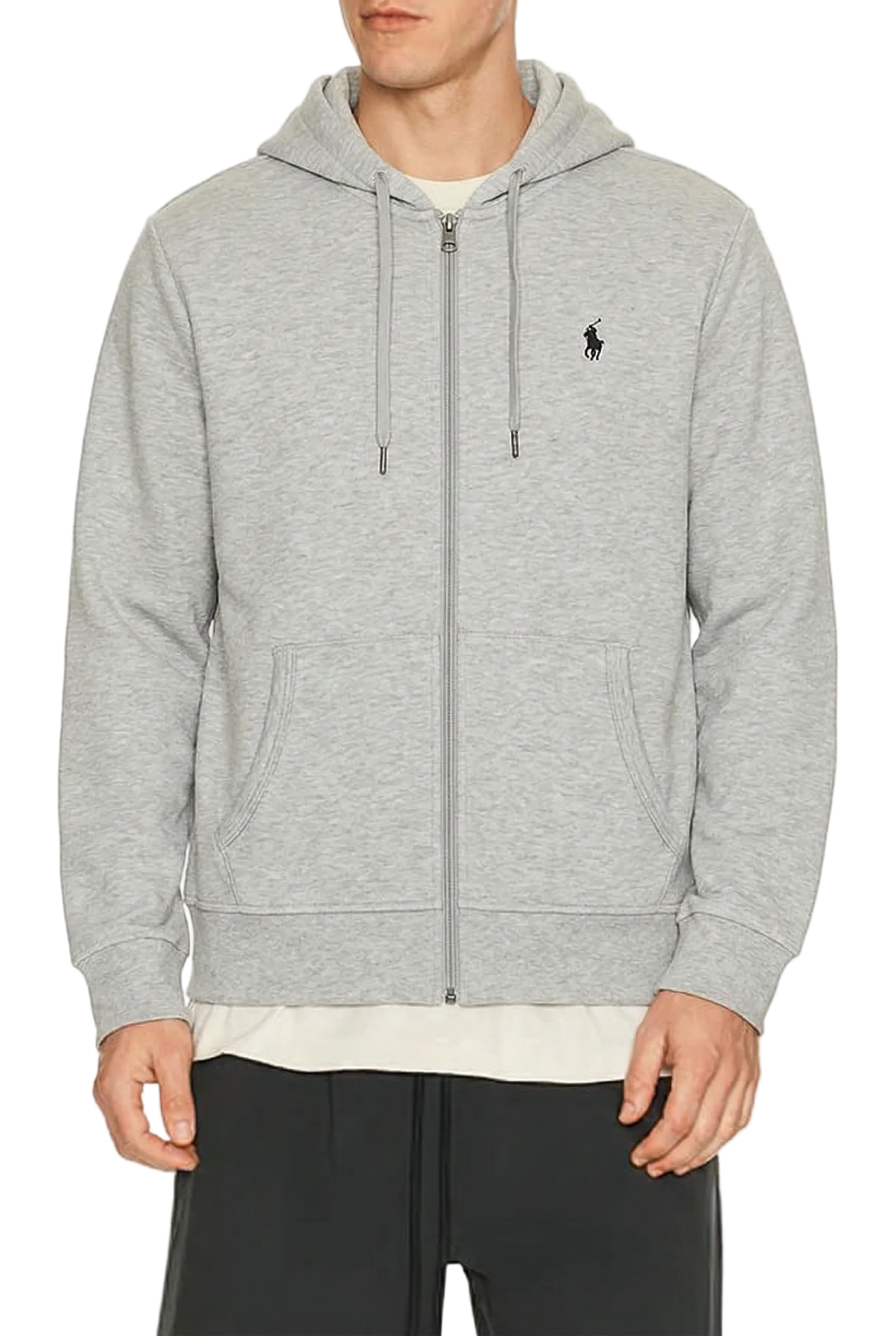 Polo Ralph Lauren Double-Knit Full-Zip Hoodie Light Sport Heather