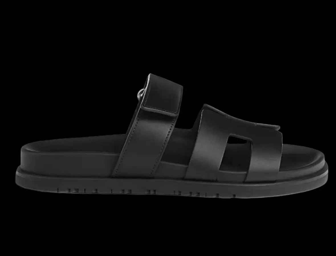 Hermes Chypre sandal Black - VESTRA