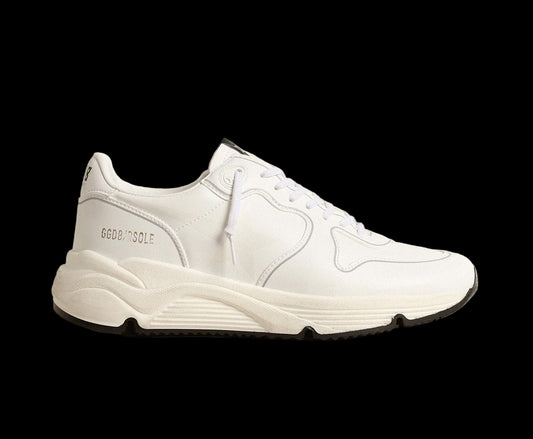 Running Sole white star heel tab