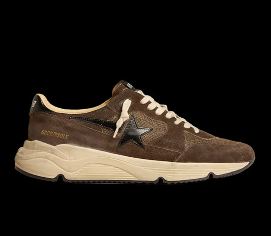 Running Sole with Brown with shiny black