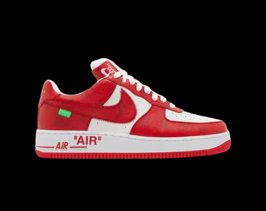 Louis Vuitton Nike Air Force 1 Low White Red