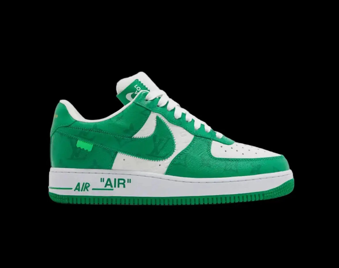 Louis Vuitton Nike Air Force 1 Low White Green Louis Vuitton