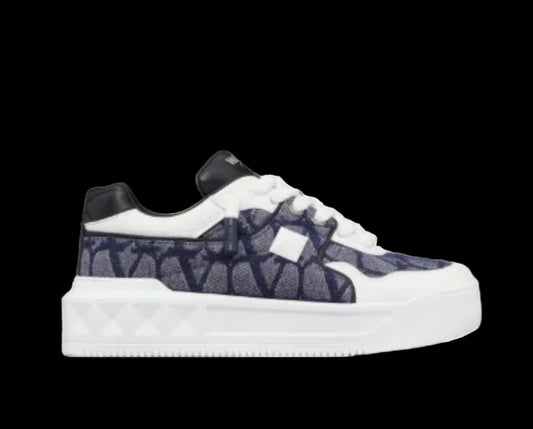 Valentino One Stud XL Toile Iconographe sneakers