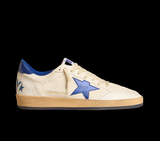 Ball Star Wishes white nappa leather with a bright blue star