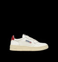 MEDALIST LOW SNEAKERS WHITE AND RED LEATHER - VESTRA