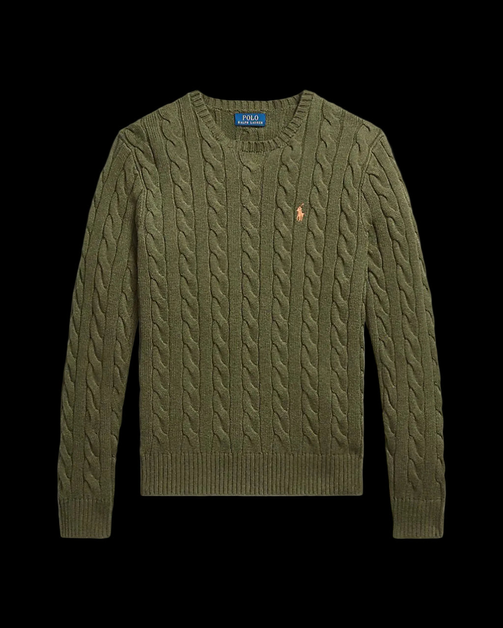 Polo Ralph Lauren Cable-Knit Cotton Sweater Garden Trail Heather.
