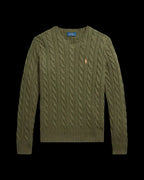Polo Ralph Lauren Cable-Knit Cotton Sweater Garden Trail Heather.