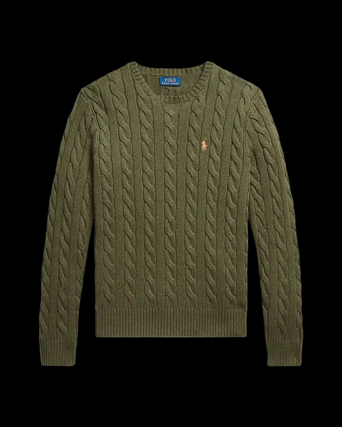 Polo Ralph Lauren Cable-Knit Cotton Sweater Garden Trail Heather.