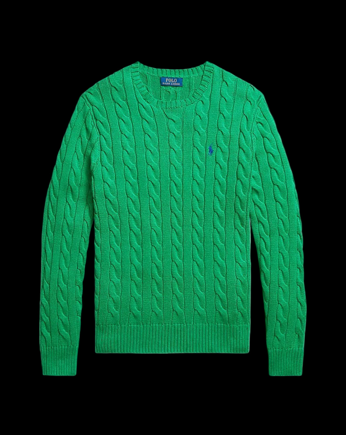 Polo Ralph Lauren Cable-Knit Cotton Sweater Billard.