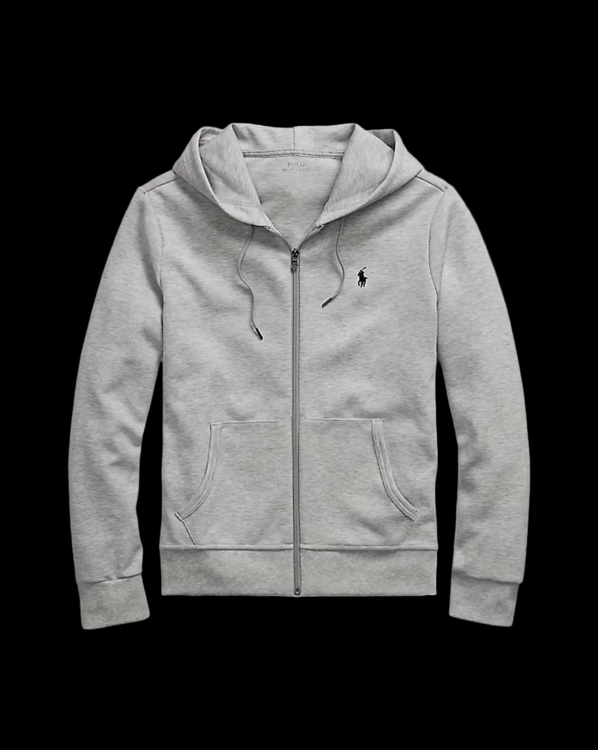 Polo Ralph Lauren Double-Knit Full-Zip Hoodie Light Sport Heather.