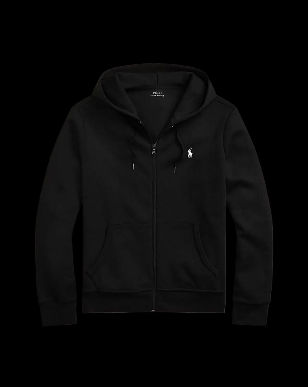 Polo Ralph Lauren Double-Knit Full-Zip Hoodie Polo Black.