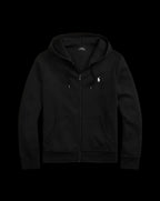 Polo Ralph Lauren Double-Knit Full-Zip Hoodie Polo Black.