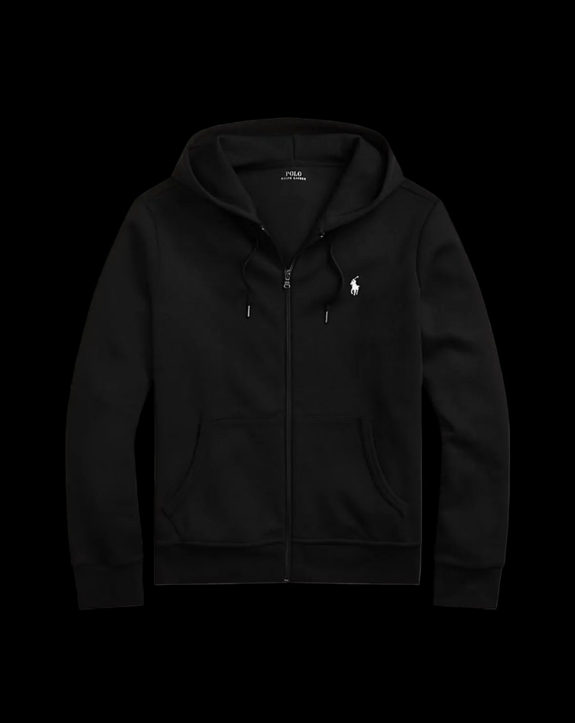 Polo Ralph Lauren Double-Knit Full-Zip Hoodie Polo Black.