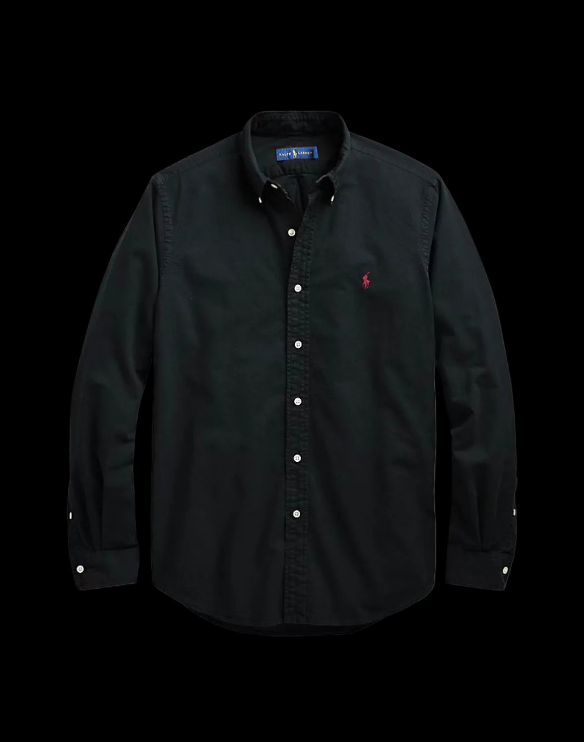 Polo Ralph Lauren Garment-Dyed Oxford Shirt Polo Black.