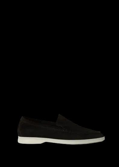 Loro Piana Suede Loafer Black