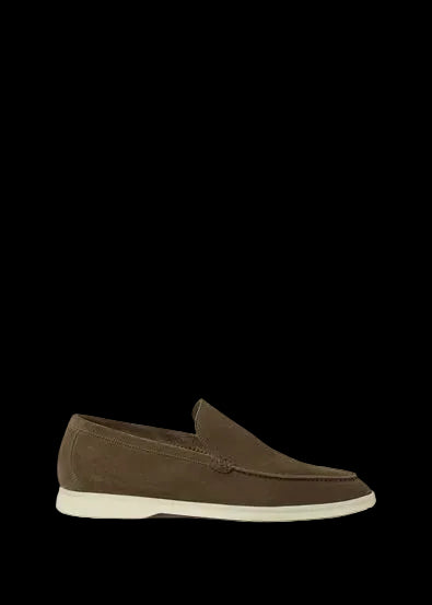 Loro Piana Suede Loafer Grey Moss