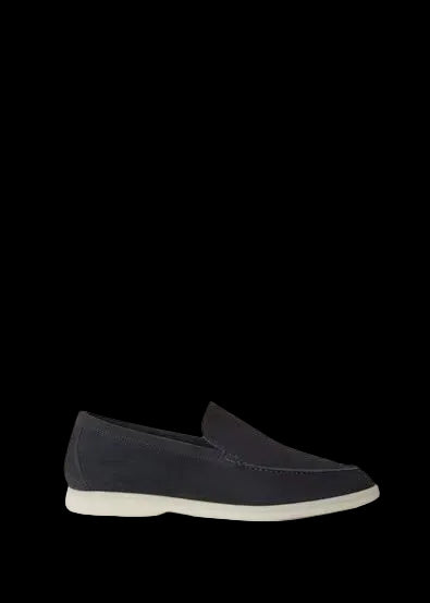 Loro Piana Suede Loafer lassic Blue