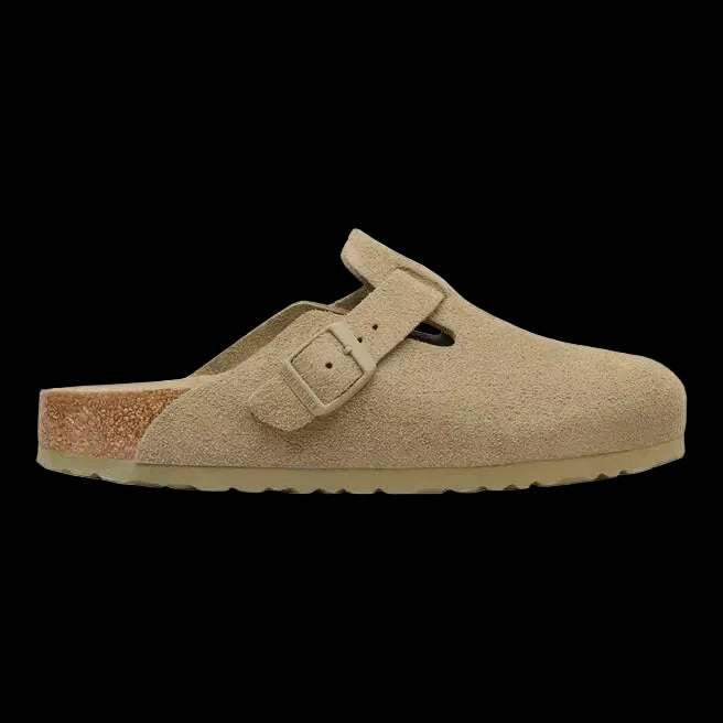 Birkenstock Boston Soft Footbed Faded Khaki - VESTRA