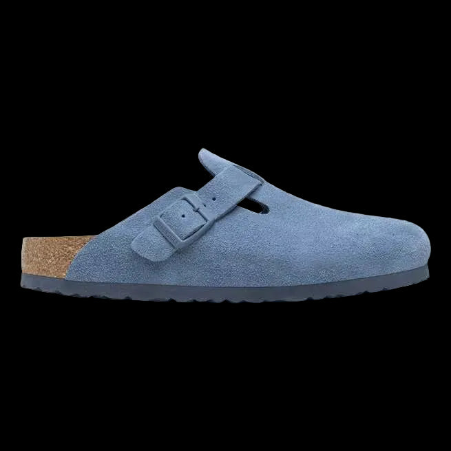 Birkenstock Boston Soft Footbed Elemental Blue.