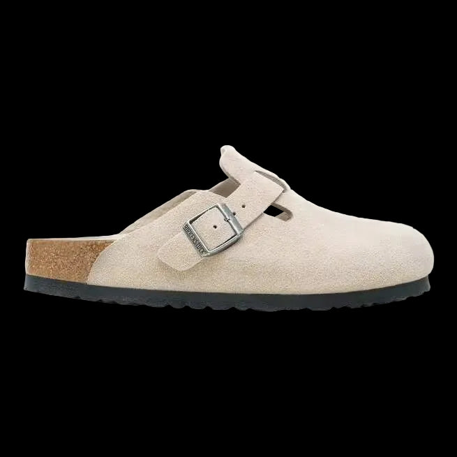 Birkenstock Boston Soft Footbed Oyster Tonal.