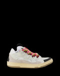 LANVIN CURB LEATHER SNEAKERS White.