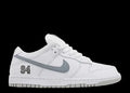 Supreme x Dunk Low SB White Metallic Silver Nike