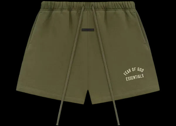 Fear of God Essentials Fleece Soccer Short Military Essentials