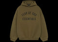 Fear of God Essentials Fleece Hoodie Olive Essentials