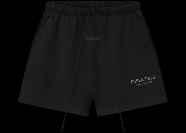 Fear of God Essentials Classic Fleece Sweatshort Jet Black.