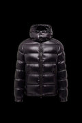 Moncler Maya Hooded Short Down Jacket Black.