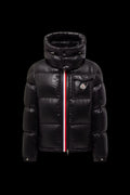 Moncler Montbeliard Hooded Short Down Jacket Black.