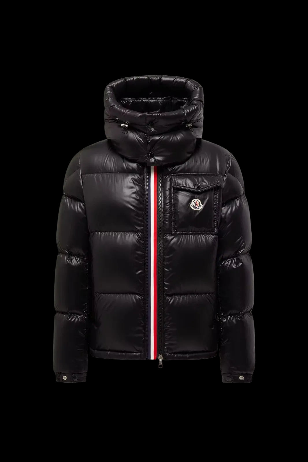 Moncler Montbeliard Hooded Short Down Jacket Black.